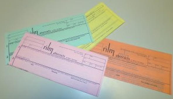 Featured image for post ''An early RILM abstract card